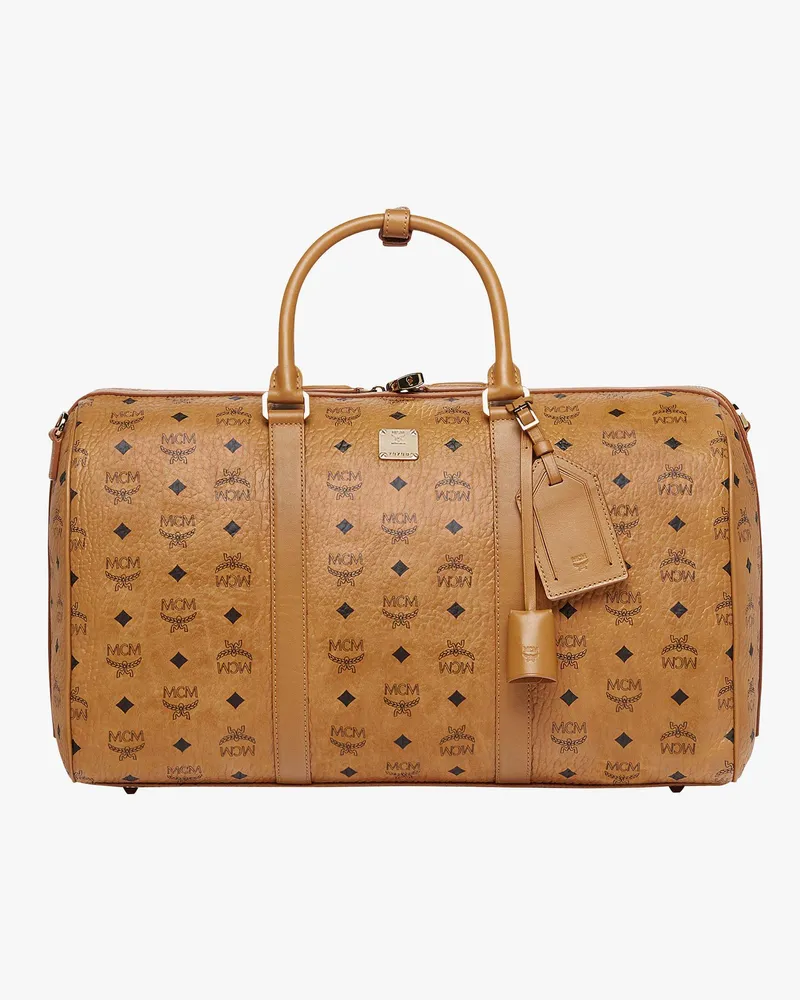 MCM Ottomar Weekender in Visetos COGNAC VISETOS Cognac