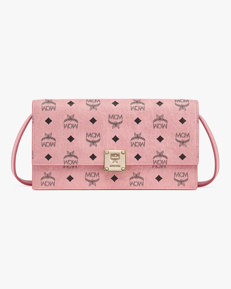 MCM Aren Kordelzug-Rucksack in Visetos SOFT PINK VISETOS Soft