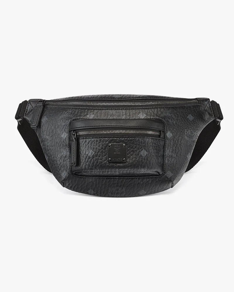 MCM Fursten Gürteltasche in Visetos Black