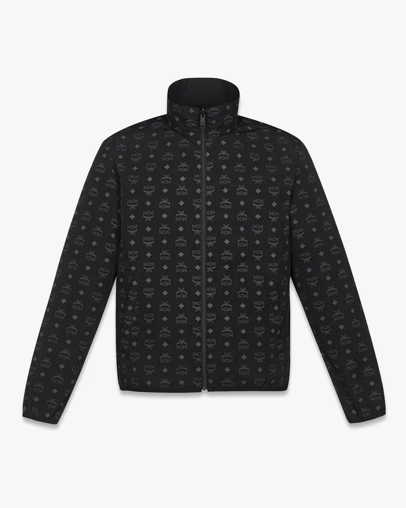 MCM Wendbare Windjacke aus ECONYL® mit Monogramm-Print Black