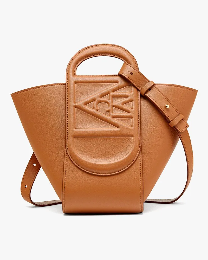 MCM Mode Travia Tragetasche aus spanischem Nappaleder Cognac
