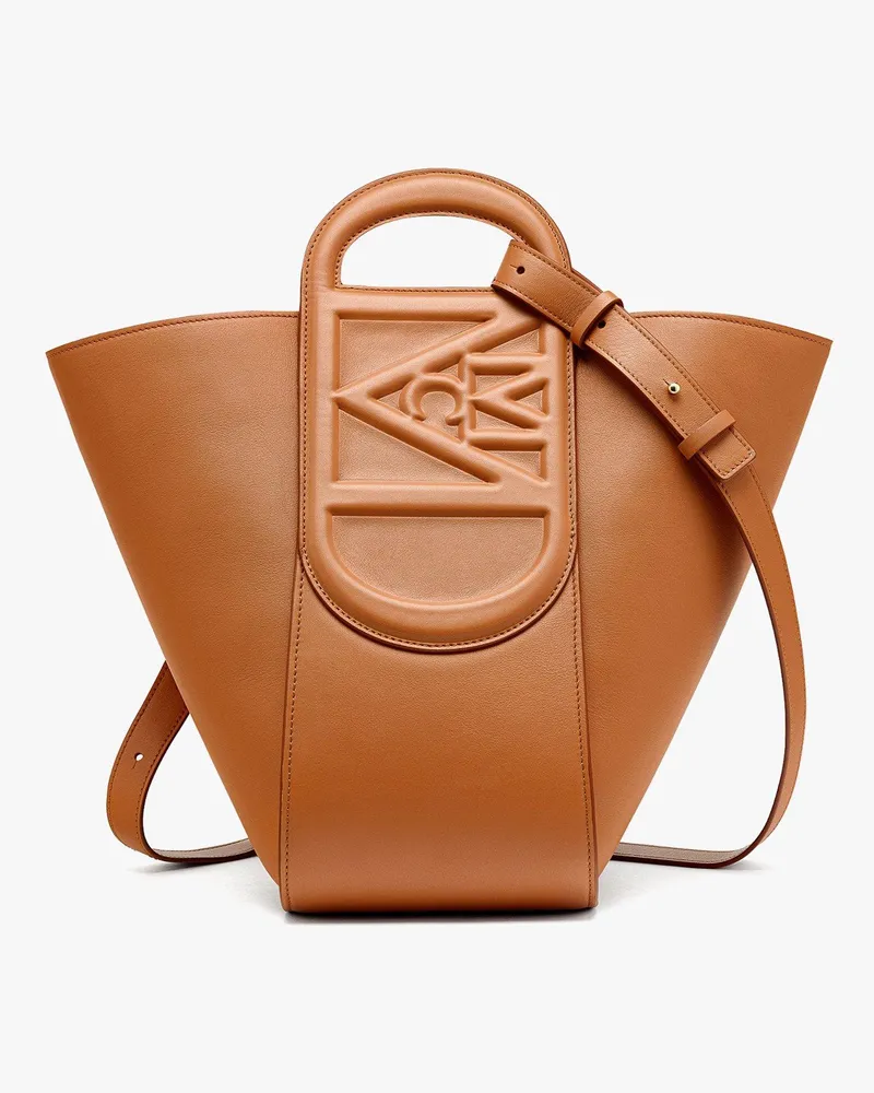 MCM Mode Travia Tragetasche aus spanischem Nappaleder Cognac
