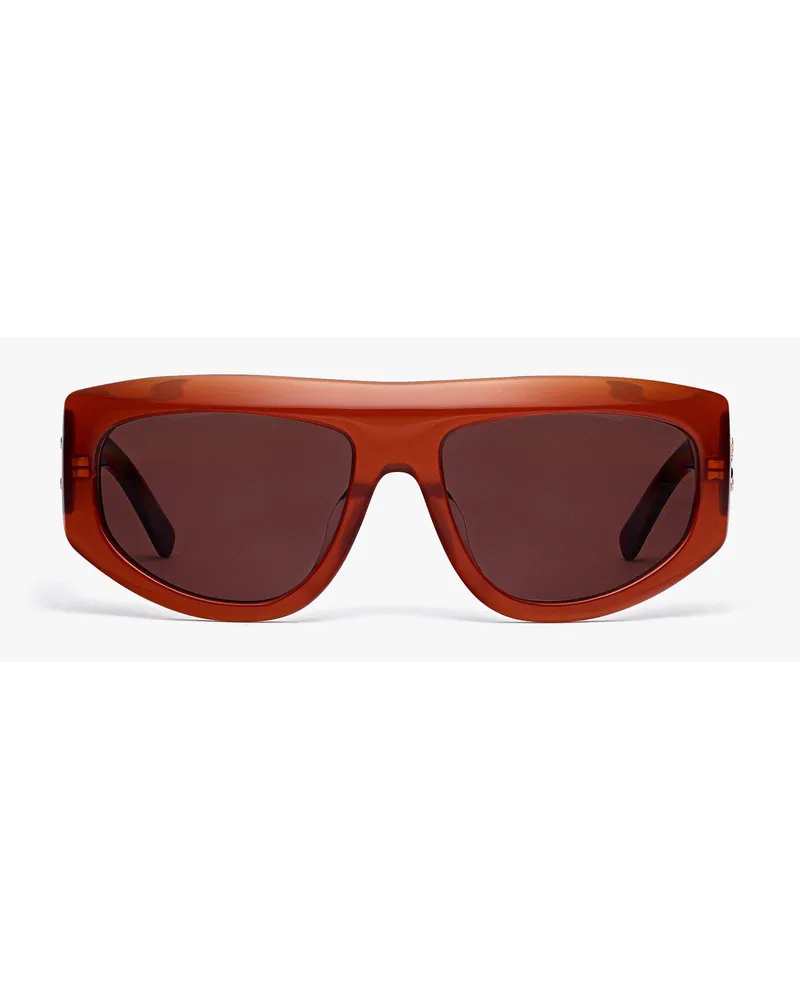MCM Unisex Quadratische Sonnenbrille Caramel