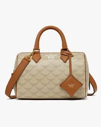 MCM Ella Boston-Tasche in Lauretos Oatmeal