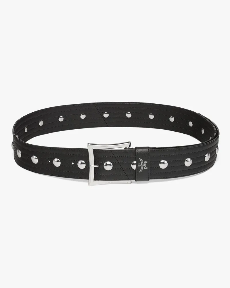 MCM Aren Gürtel in Galactic-Gala-Leder, 5 cm Black