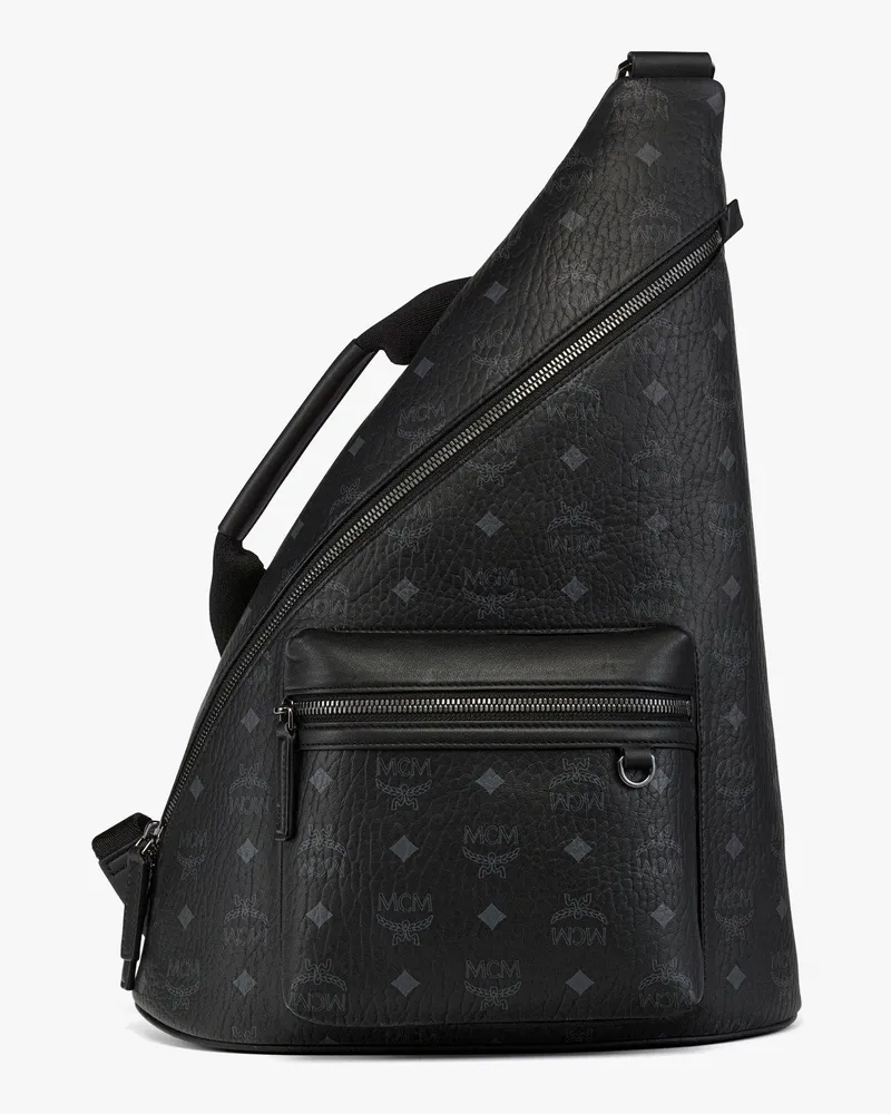MCM Jacke aus Lammleder BLACK LAMBSKIN LEATHER Black