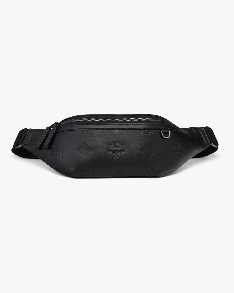 MCM Jacke aus Lammleder BLACK LAMBSKIN LEATHER Black