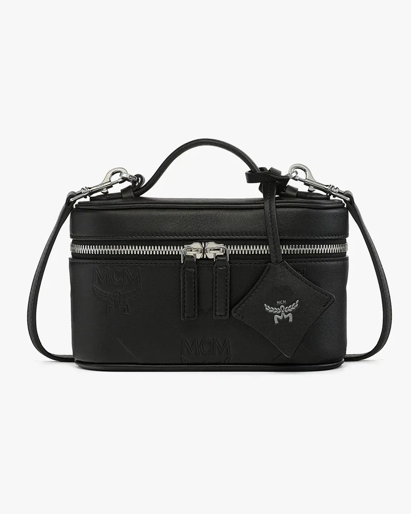 MCM Jacke aus Lammleder BLACK LAMBSKIN LEATHER Black