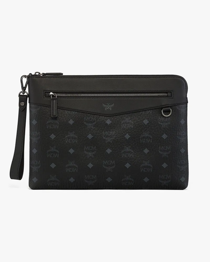 MCM Jacke aus Lammleder BLACK LAMBSKIN LEATHER Black
