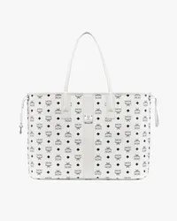 MCM Liz Wendeshopper in Visetos White