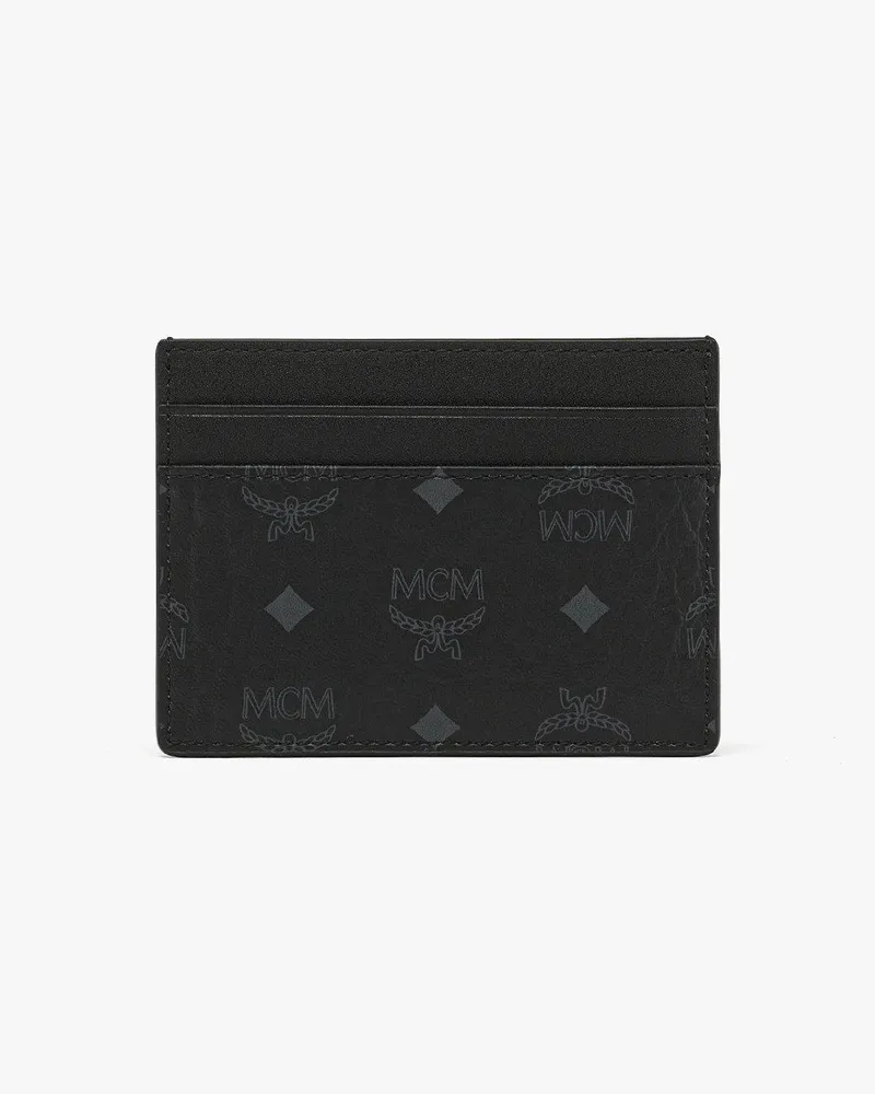 MCM Aren Kartenetui in Visetos Black