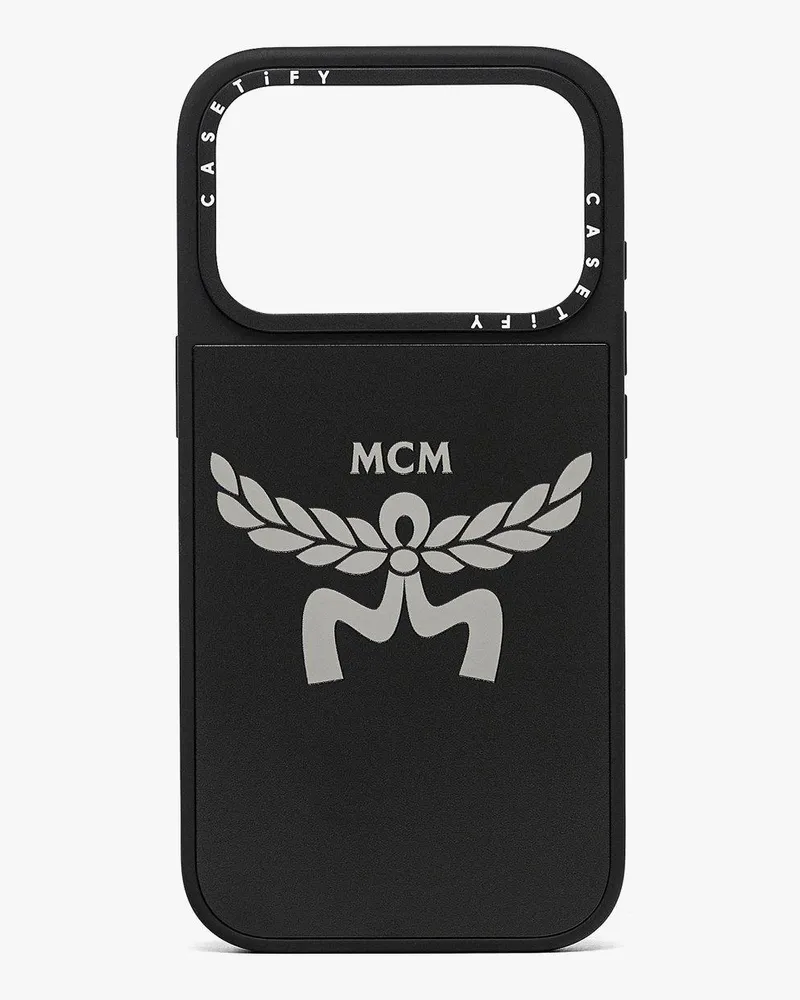 MCM iPhone 17 Pro Spiegel-iPhone-Hülle  X CASETiFY mit Logo Black