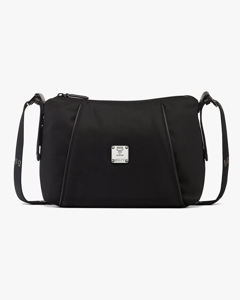 MCM Aren Nova Umhängetasche aus Monogramm-ECONYL Black