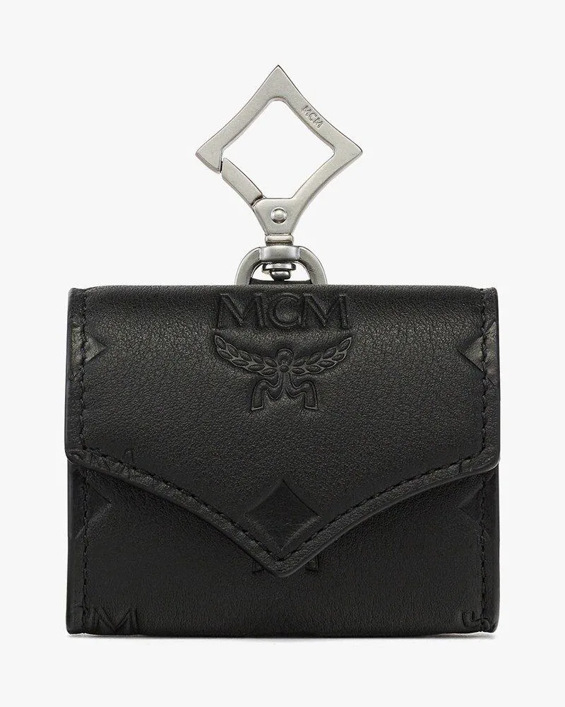MCM Etui für AirPods Pro aus Leder mit Monogramm-Prägung Black