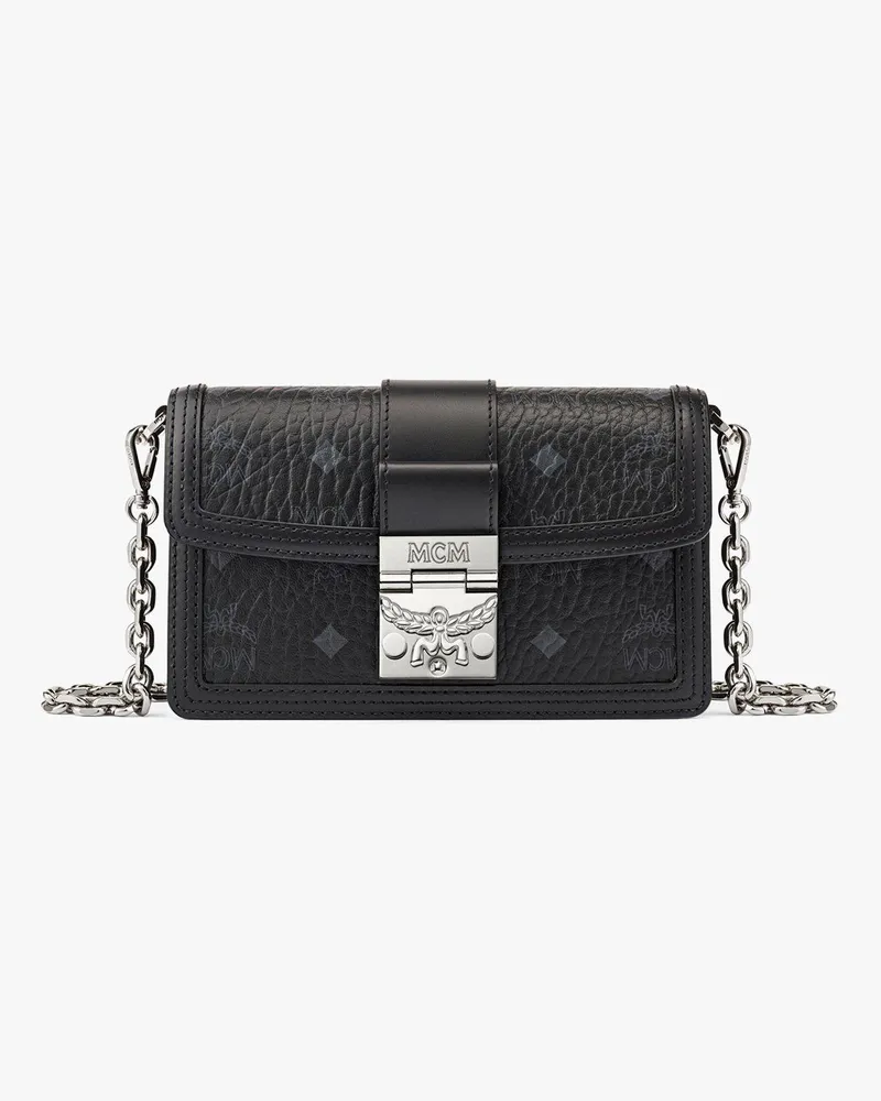 MCM Tracy Umhängetasche in Visetos Black