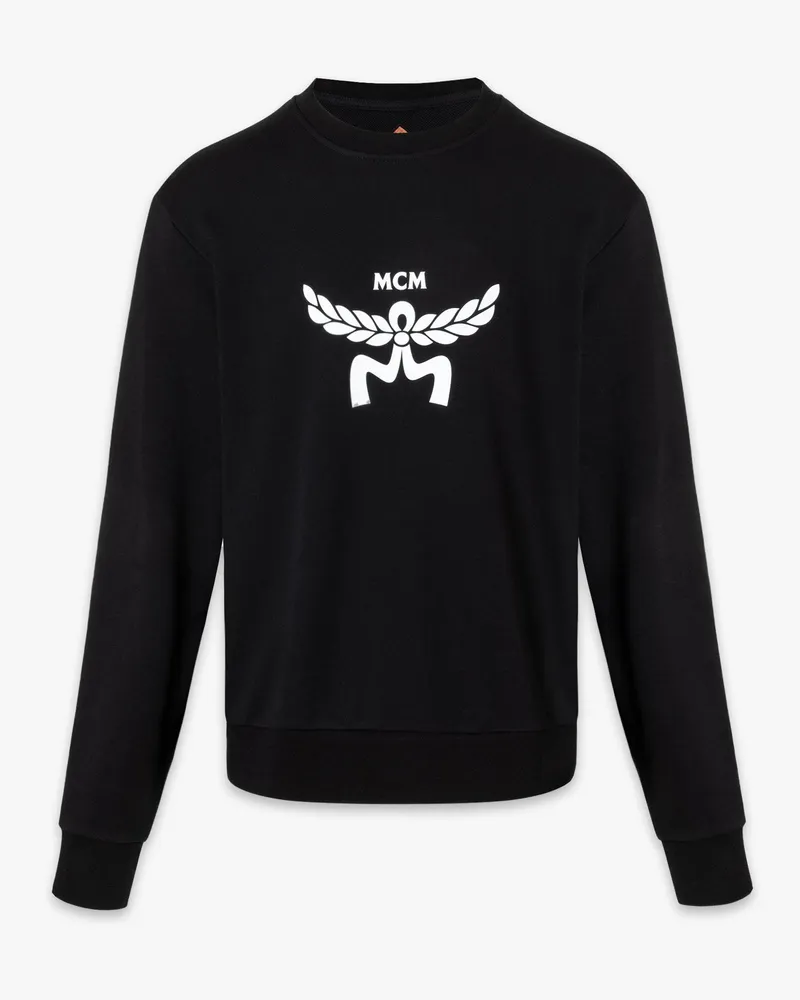 MCM Klassisches Logo-Sweatshirt aus Bio-Baumwolle Black