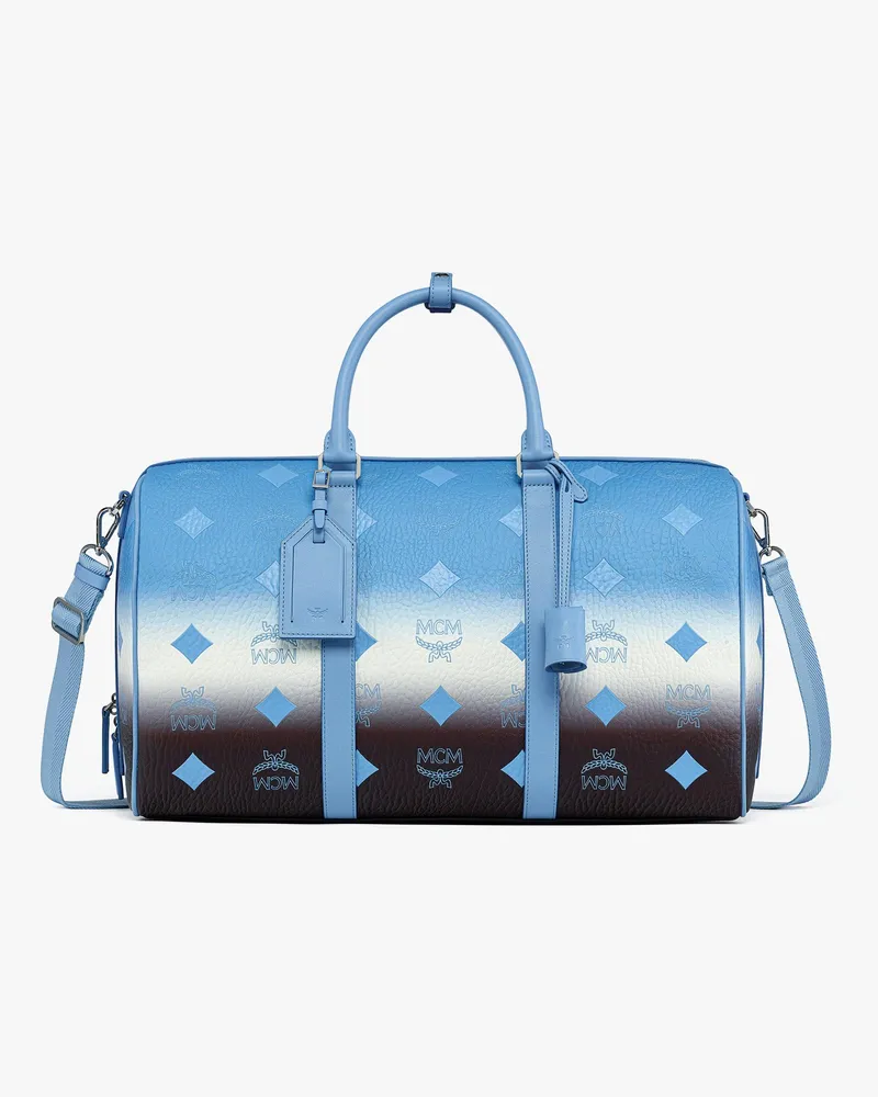 MCM Ottomar Weekender in Gradation Visetos DELLA ROBBIA BLUE VISETOS Della