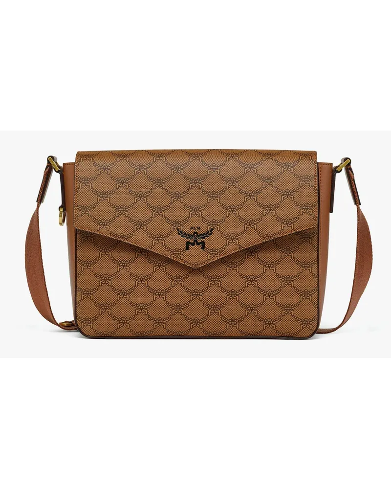 MCM Himmel Messenger-Tasche in Lauretos Cognac