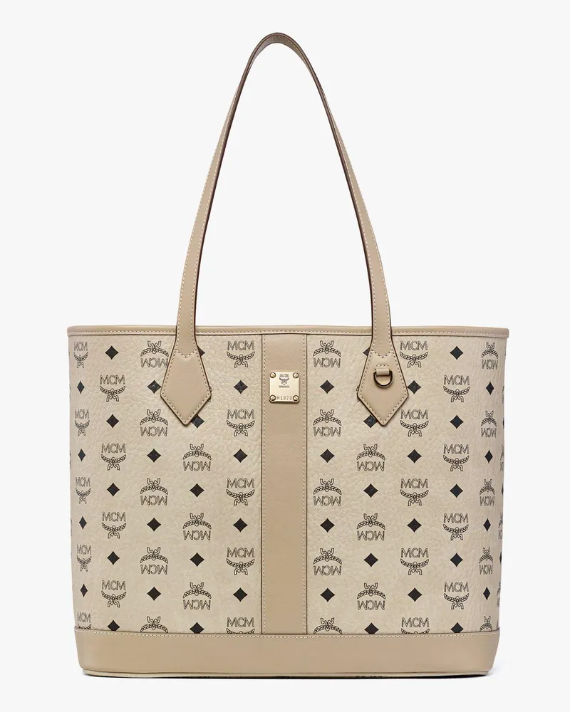 MCM Neuer Liz Shopper in Visetos Beige