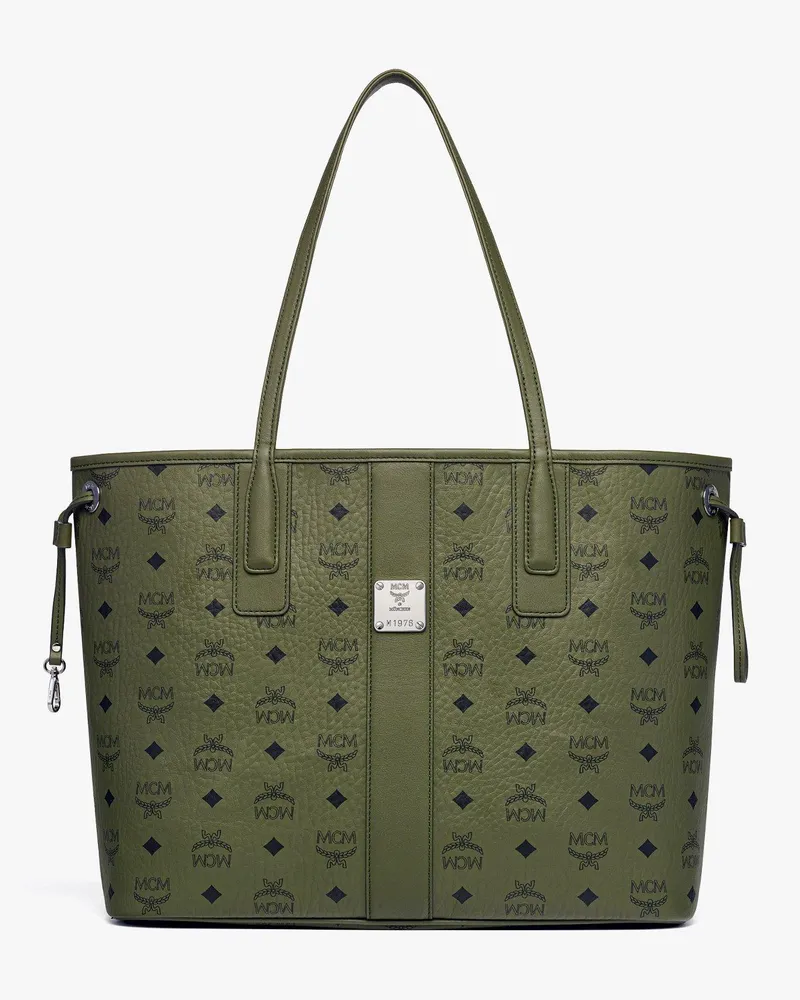 MCM Liz Shopper in Visetos Khaki