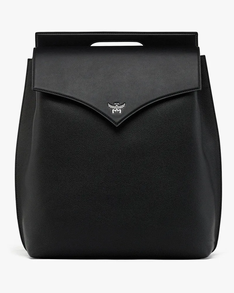 MCM Diamond Rucksack aus geprägtem Leder Black