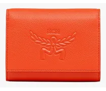 Himmel dreifach gefaltetes Portemonnaie aus Leder mit Logoprägung