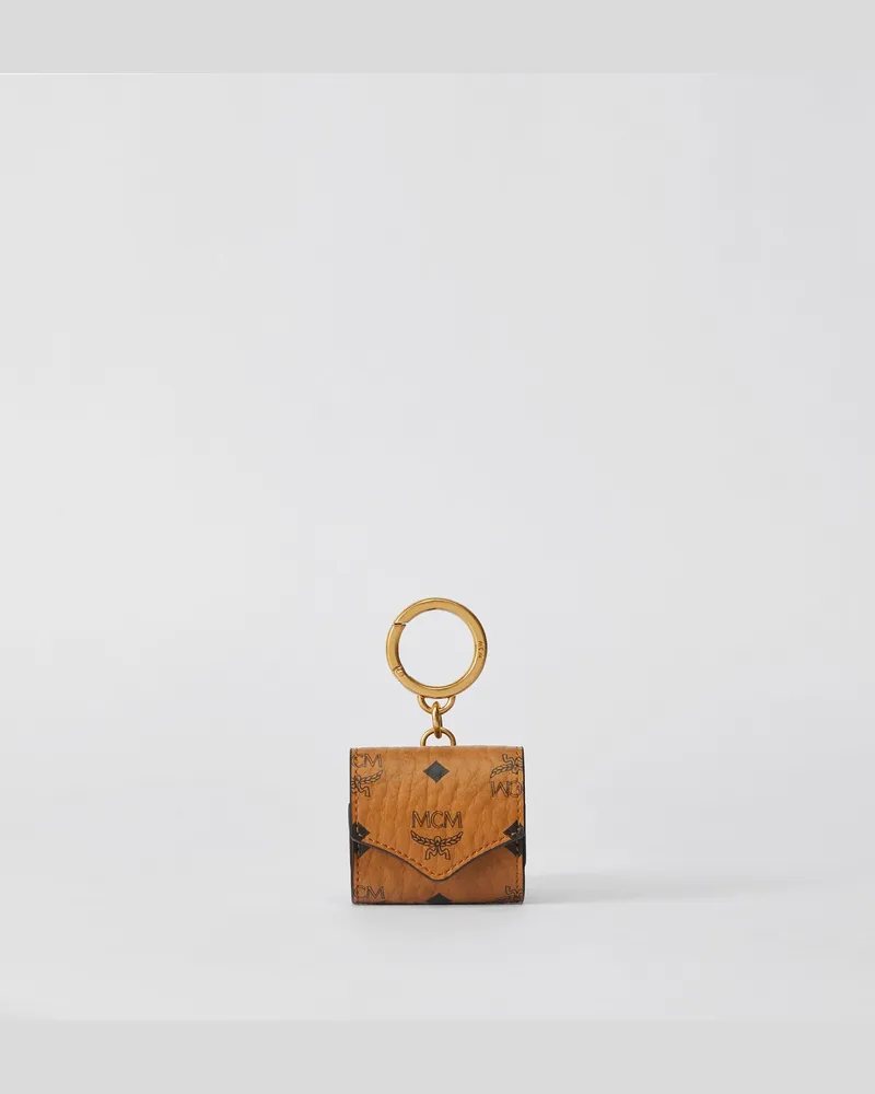 MCM Dia Shopper aus Kalbsveloursleder COGNAC LEATHER Cognac