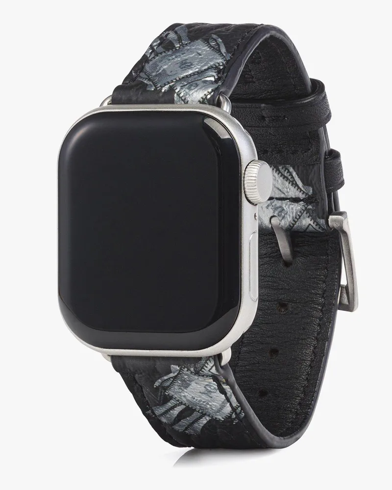 MCM Armband für Apple Watch (42-49 mm) in Rabot Visetos Black