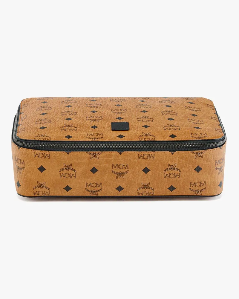 MCM Ottomar Reise-Etui in Visetos Cognac