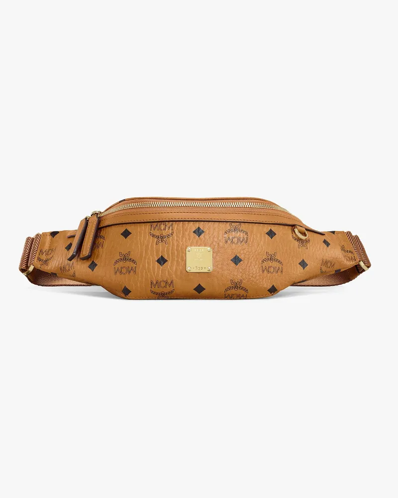 MCM Fursten Gürteltasche in Visetos Cognac