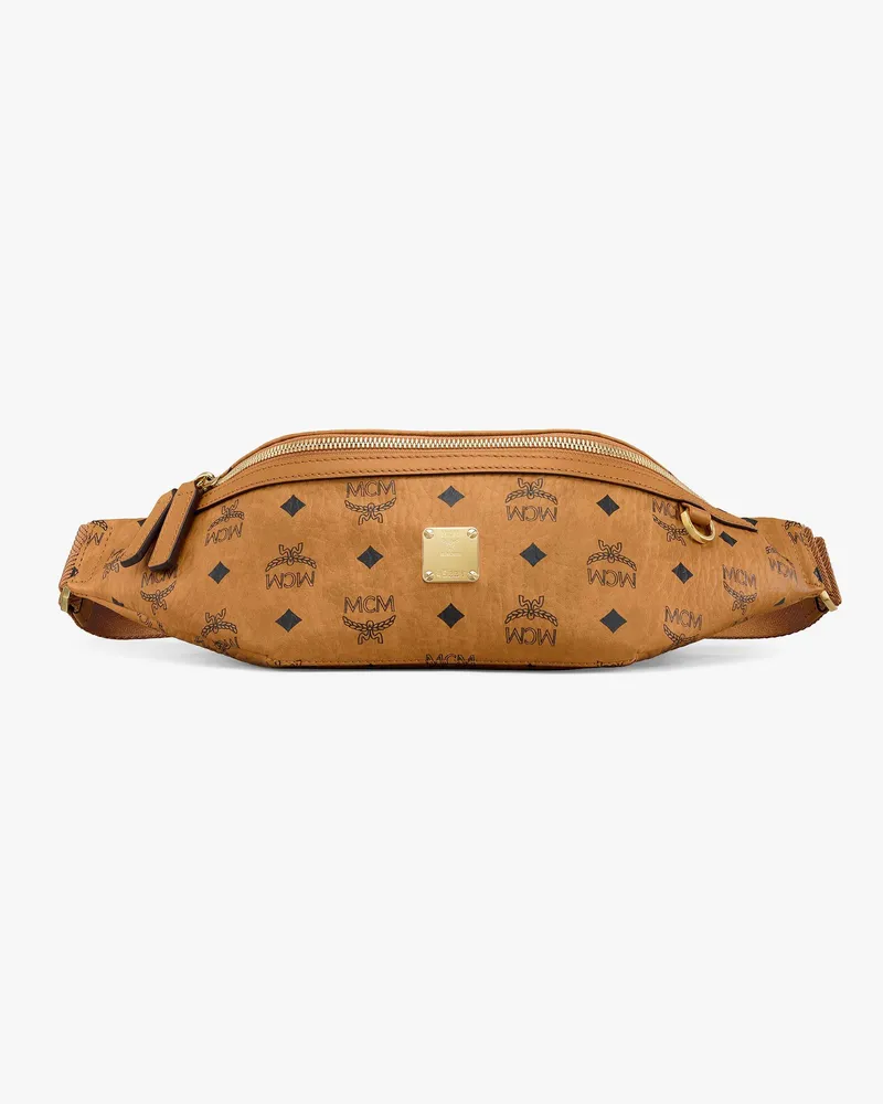 MCM Fursten Gürteltasche in Visetos Cognac