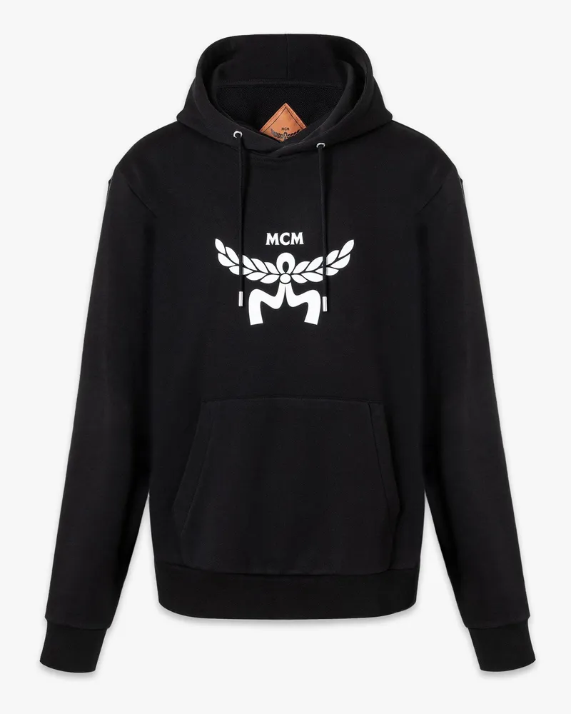 MCM Kapuzenpulli aus Bio-Baumwolle mit klassischem Logo Black