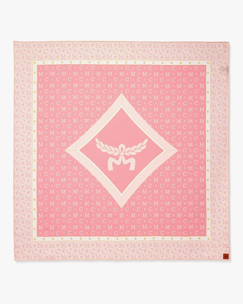 MCM Halstuch aus Bio-Seide mit Monogramm Peach