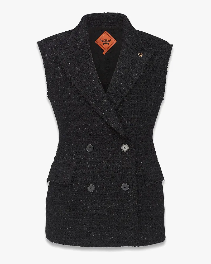 MCM Tweed-Gilet Black