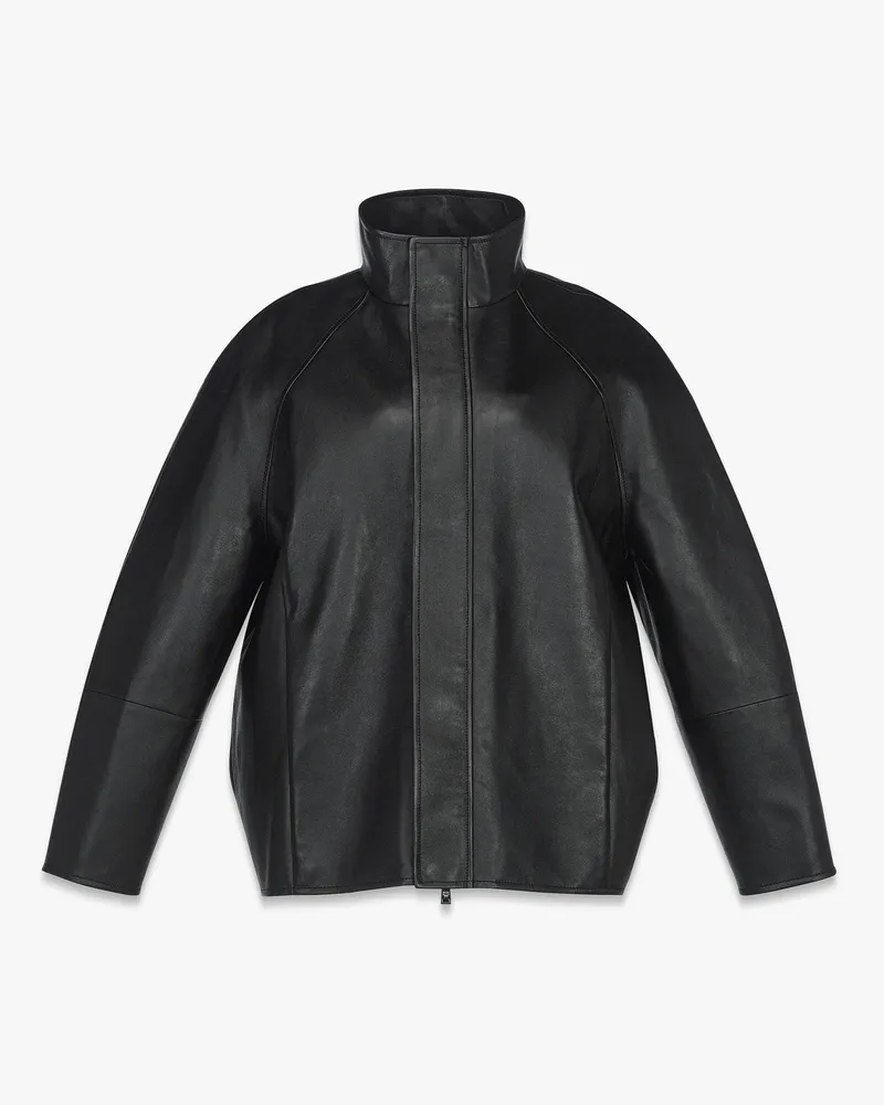 MCM Blouson-Lederjacke Black