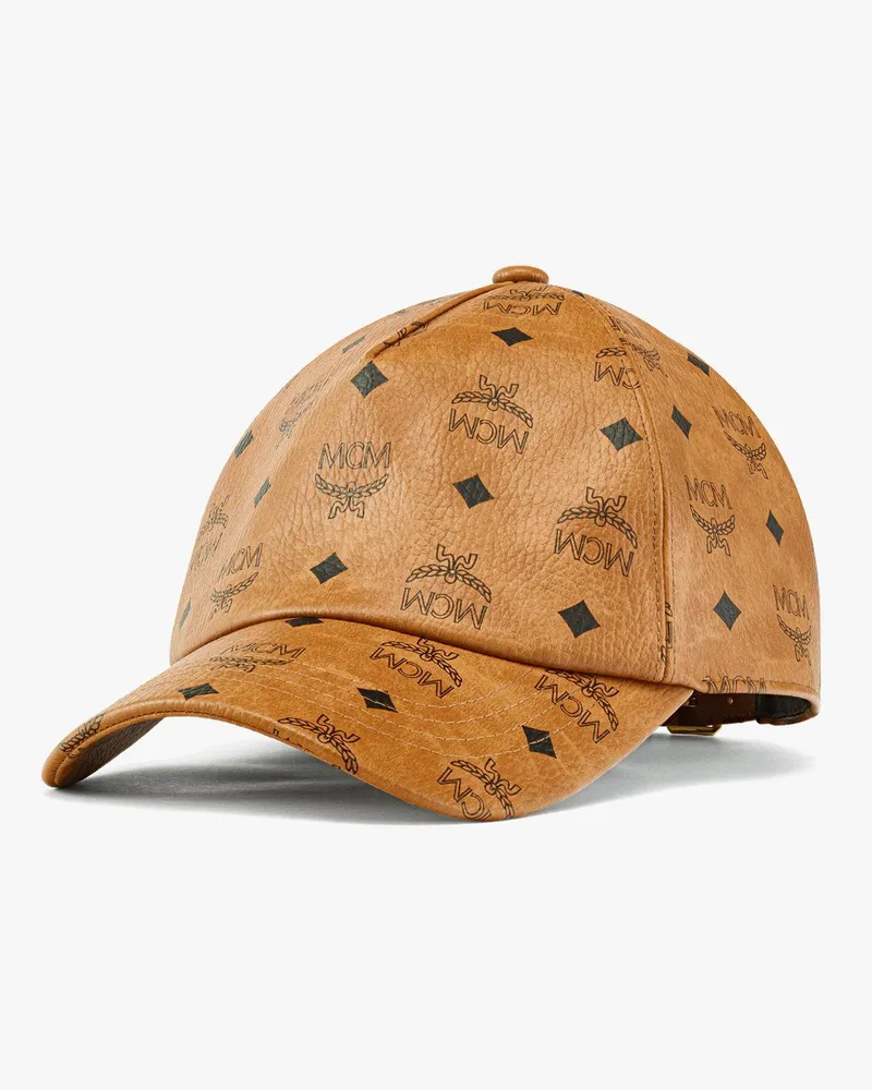 MCM Klassische Kappe in Visetos Cognac