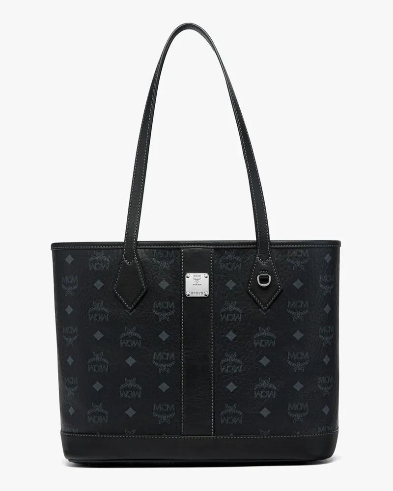 MCM Neuer Liz Shopper in Visetos Black