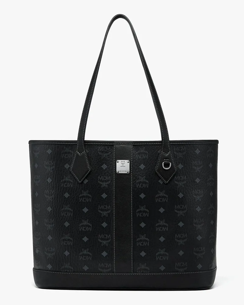 MCM Neuer Liz Shopper in Visetos Black