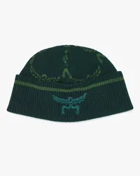 MCM Beanie aus Wolle und recyceltem Kaschmir in Lauretos Forest