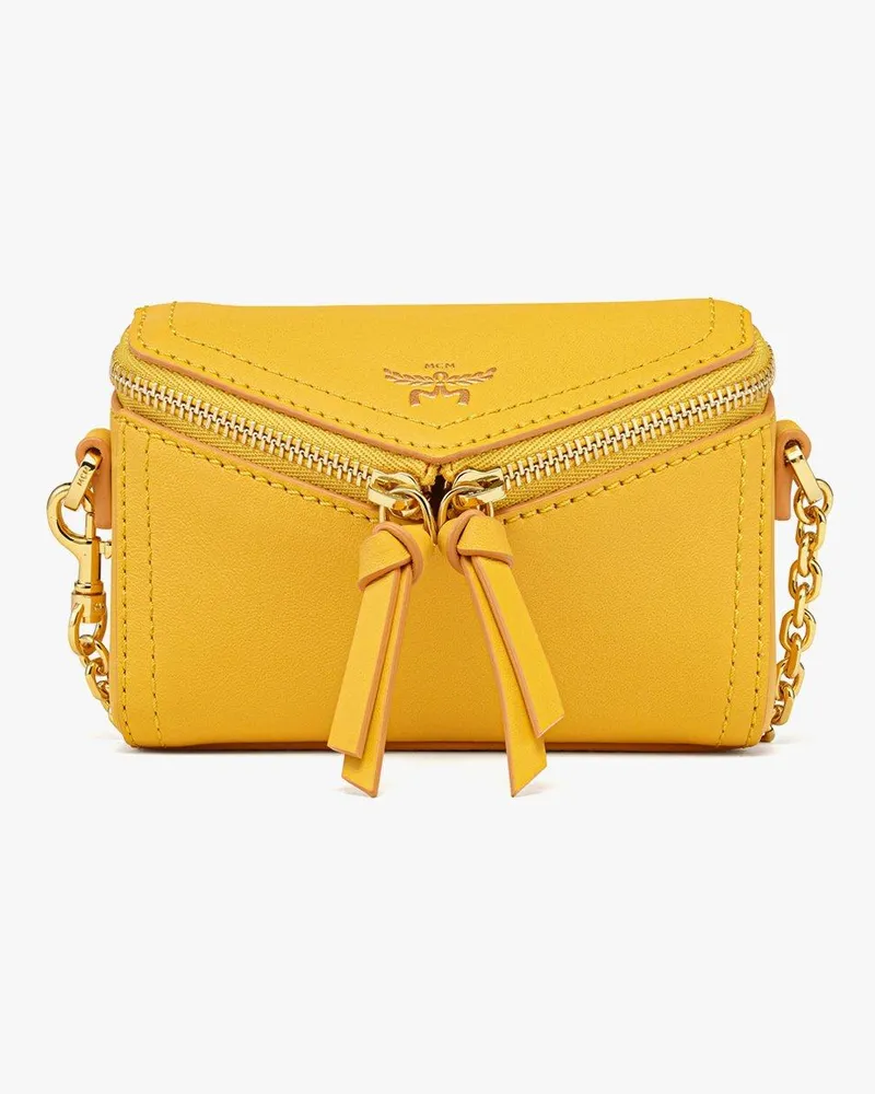 MCM Diamant 3D Charm aus spanischem Kalbsleder Old