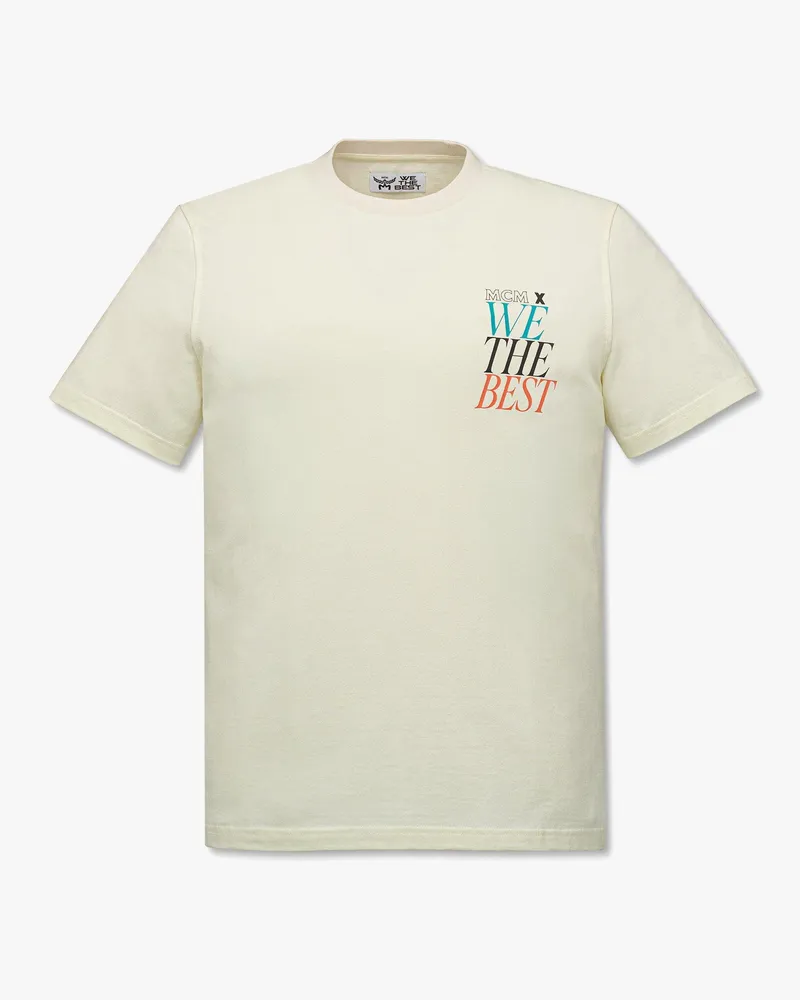 MCM x We The Best T-Shirt mit mehrfarbigem Logo Off