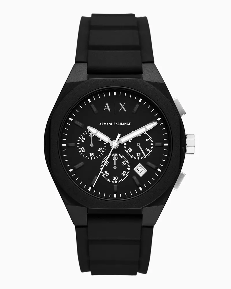 Armani Exchange Uhr mit Silikonarmband Mehrfarbig