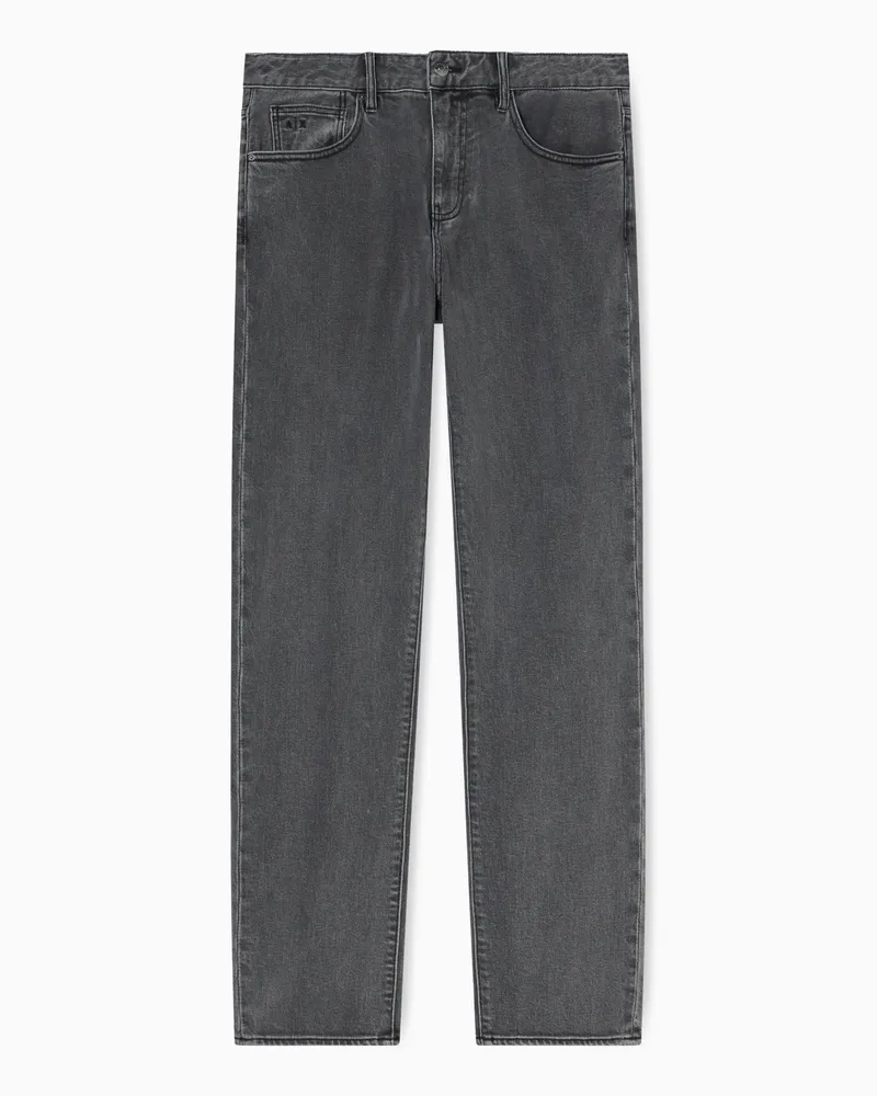Armani Exchange Slim Fit Jeans Stretch Denim Faded Grau