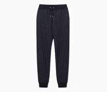 Stoffhosen als fließende Jogger Essential Allover Monogramm