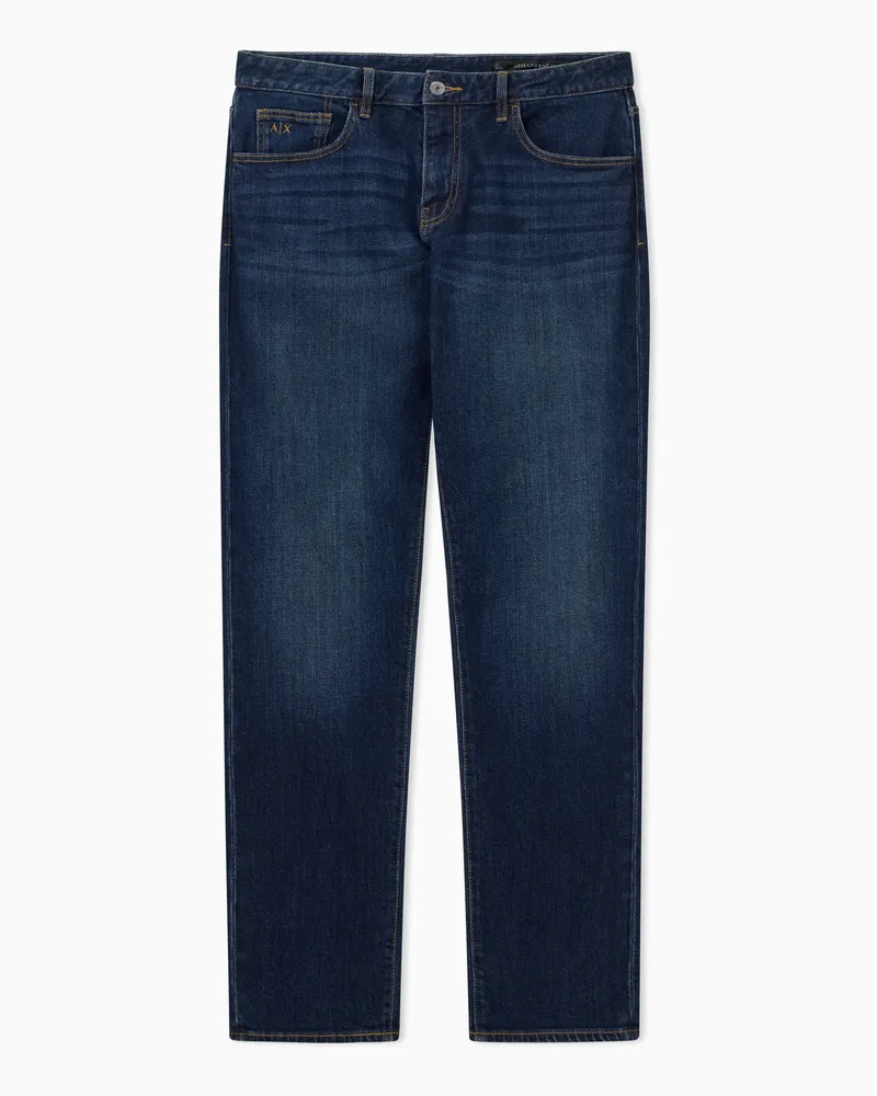 Armani Exchange J13 slim fit jeans in cotton denim Blau