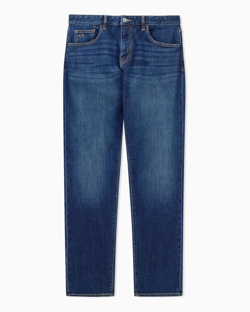 Armani Exchange Comfort Slim Five-Pocket-Jeans aus Baumwolldenim Essential Blau