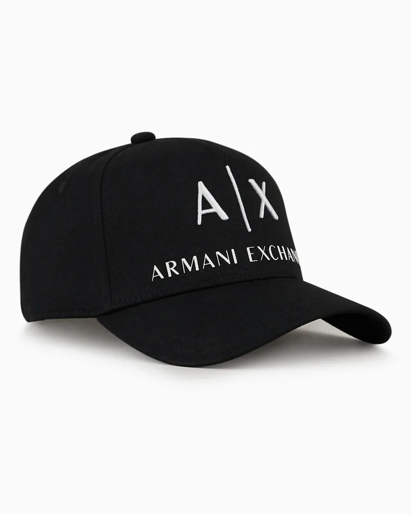 Armani Exchange Hut mit Schirm mit Logo Schwarz