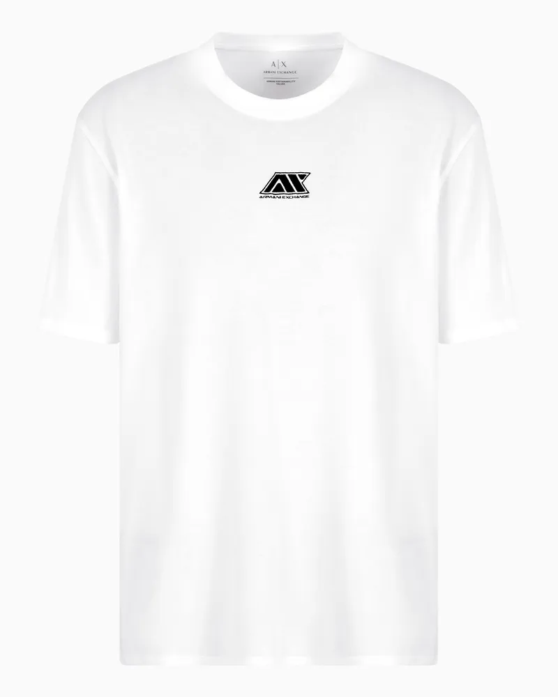 Armani Exchange ASV T-Shirt mit normaler Passform Weiß