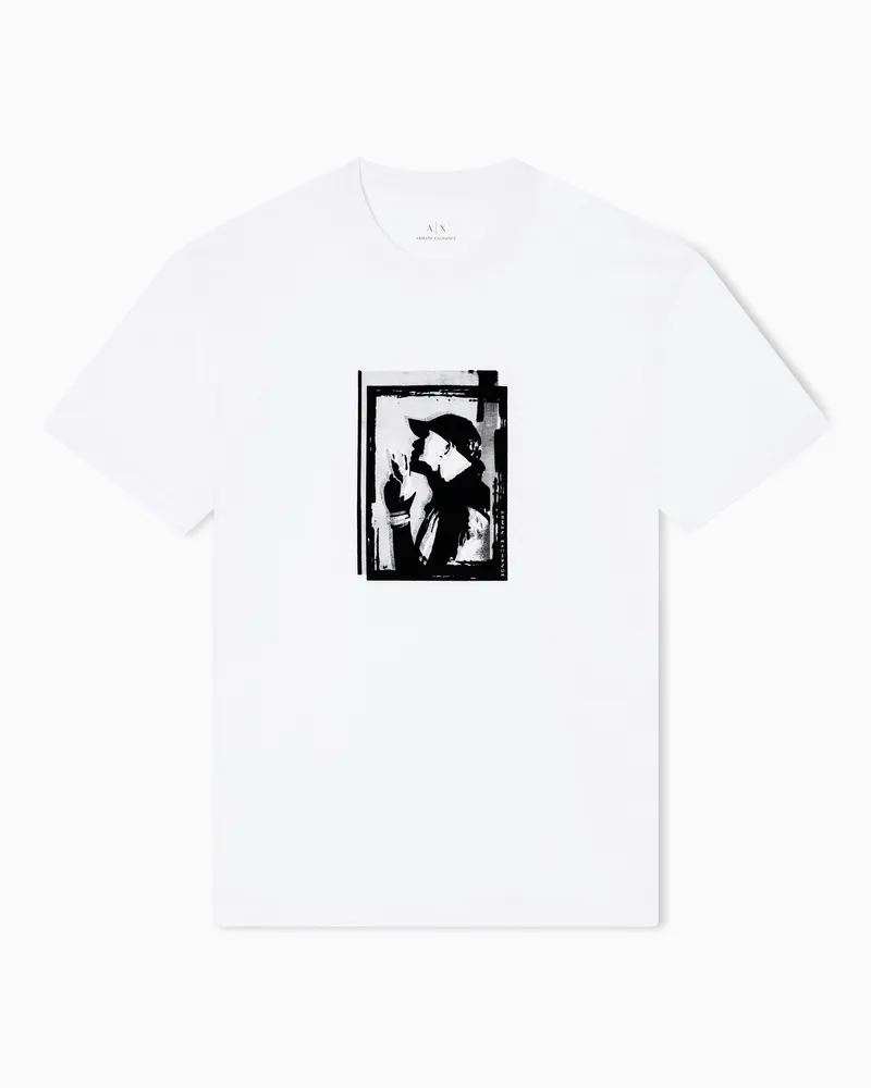Armani Exchange Regular Fit T-Shirts Weiß