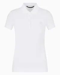 Armani Exchange Poloshirt Aus Baumwolle Weiss